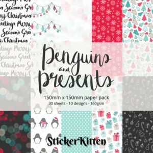 Penguins and Presents Christmas Paper Pack