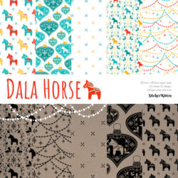 Dala Horse Designer Paper Pack