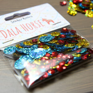 Dala Horse Sparkly Sequins - Pack