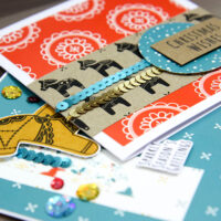 Dala Horse Sparkly Sequin Trim - Projects made with