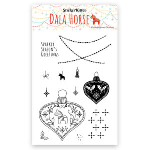 Dala Horse Bauble Stamp Pack