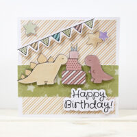 Birthday Dinos Die-Cut Ephemera - Image 3