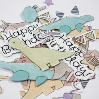 Birthday Dinos Die-Cut Ephemera