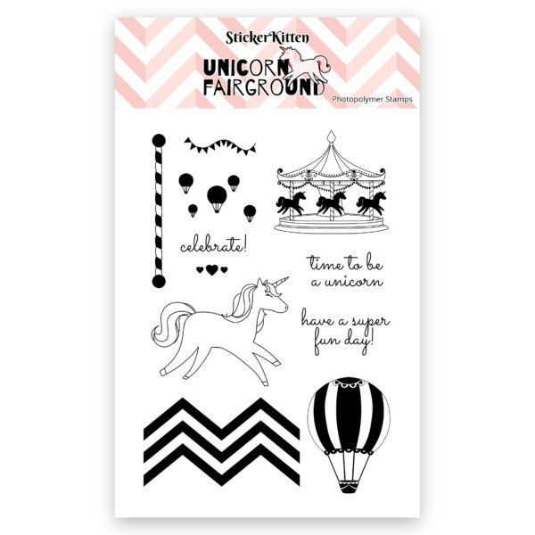 Unicorn Fairground stamp set