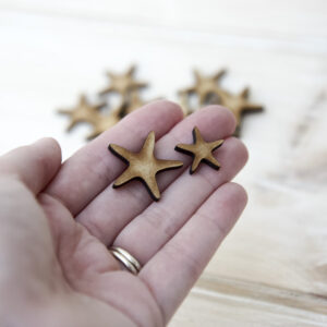 StickerKitten Mermaid Treasures Wooden Starfish Embellishments - small and large