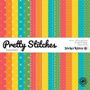 StickerKitten Pretty Stitches 6x6 paper pack