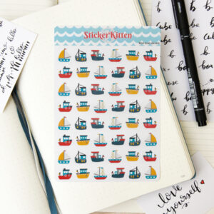 Seaside Dreams Mini Boats Stickers