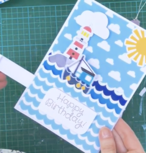 Seaside Dreams boat slider card screenshot