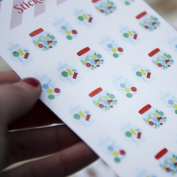 Christmas sweets stickers