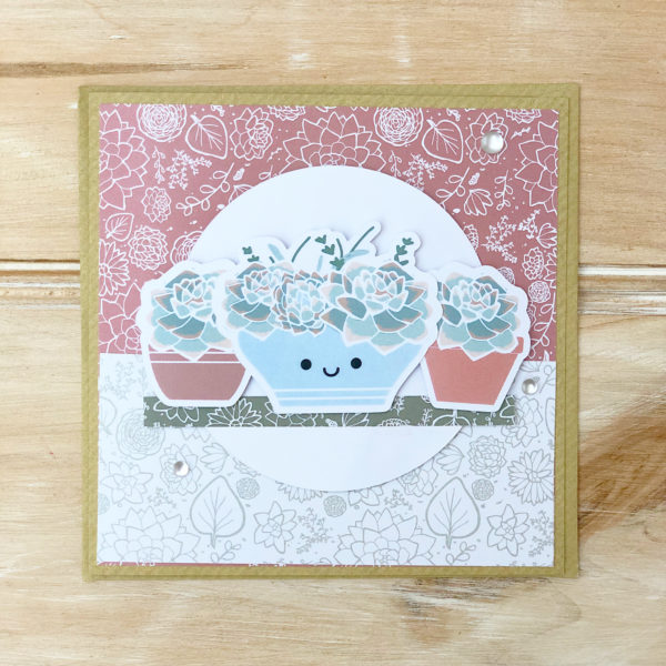 Cute succulents card