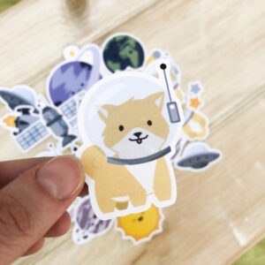 StickerKitten Space Dogs ephemera - doge