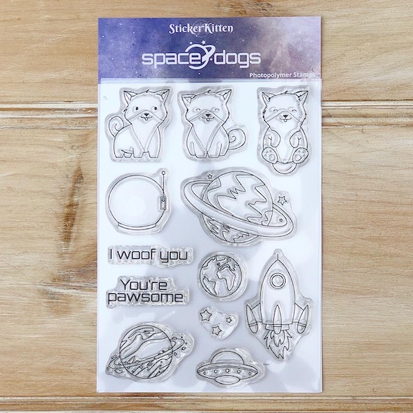 Space Dogs stamp set