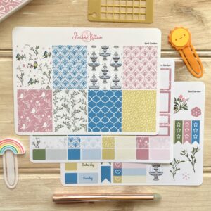 Bird Garden Planner Sticker Kit