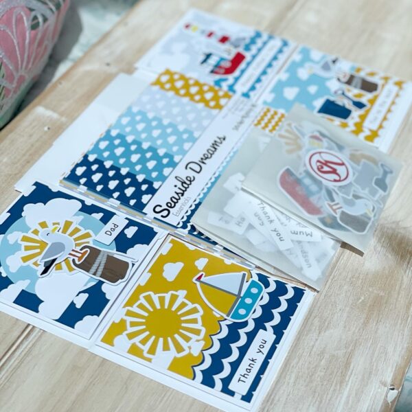 Seaside Dreams card kit by StickerKitten