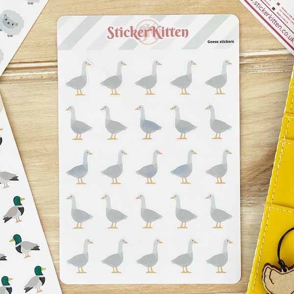 Geese stickers by StickerKitten