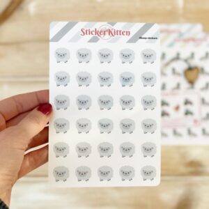 Cute sheep stickers by StickerKitten
