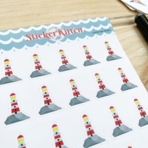 Lighthouse stickers
