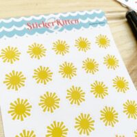 Sunshine stickers