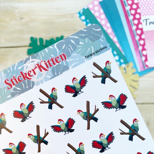 Turaco stickers