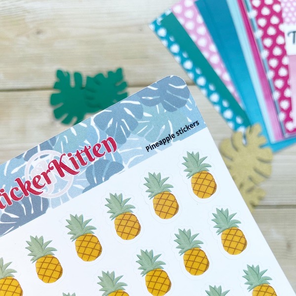 Cute pineapple stickers