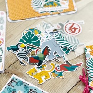 StickerKitten Jungle Ephemera cardmaking paper toppers