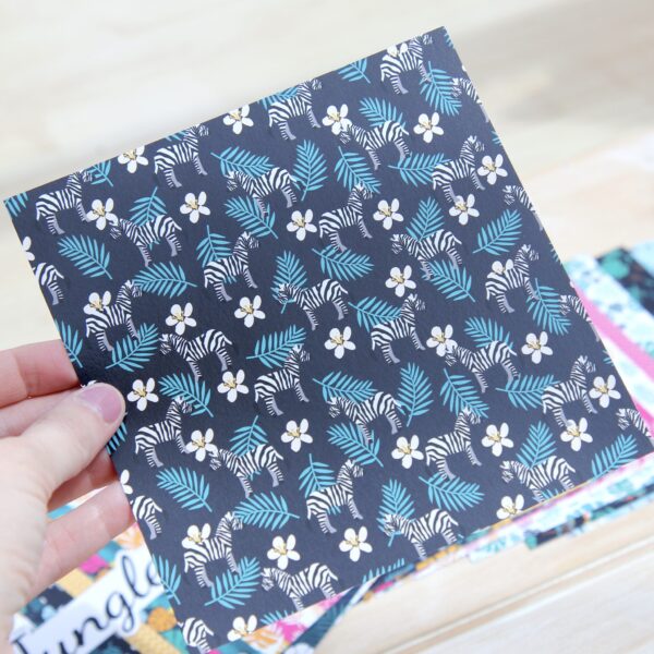 Zebra patterned paper by StickerKitten
