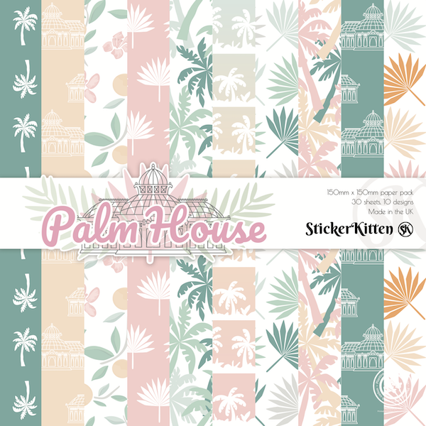 StickerKitten Palm House paper pack frontsheet