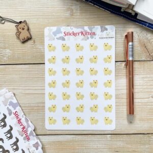 Cute Pomeranian Stickers by StickerKitten