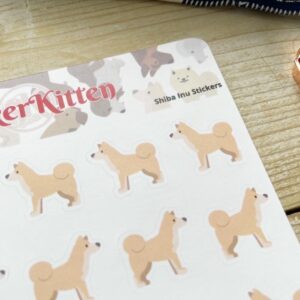 Cute Shiba Inu Doge Stickers by StickerKitten