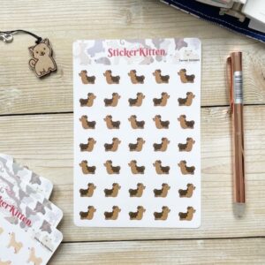 Cute terrier dog stickers by stickerkitten