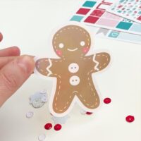 cute gingerbread man sticker