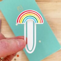 Rainbow planner clip by StickerKitten