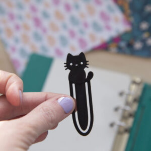Black Cat Planner Clip