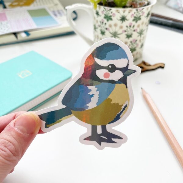 Cute bird vinyl sticker by stickerkitten
