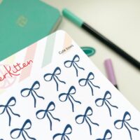 Bow planner stickers by StickerKitten