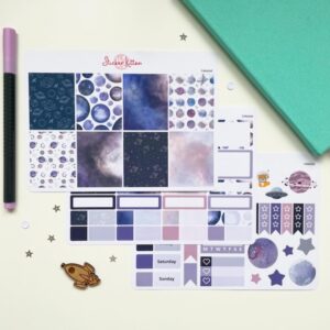 Celestial Mini Weekly Planner Sticker Kit