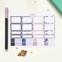 Celestial half box sticker sheet by StickerKitten