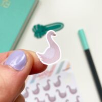 Swan planner sticker