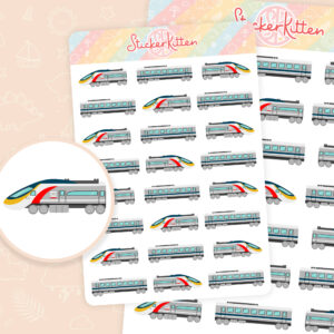 High Speed Train Stickers
