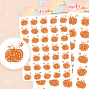 Decorative Pumpkin Stickers