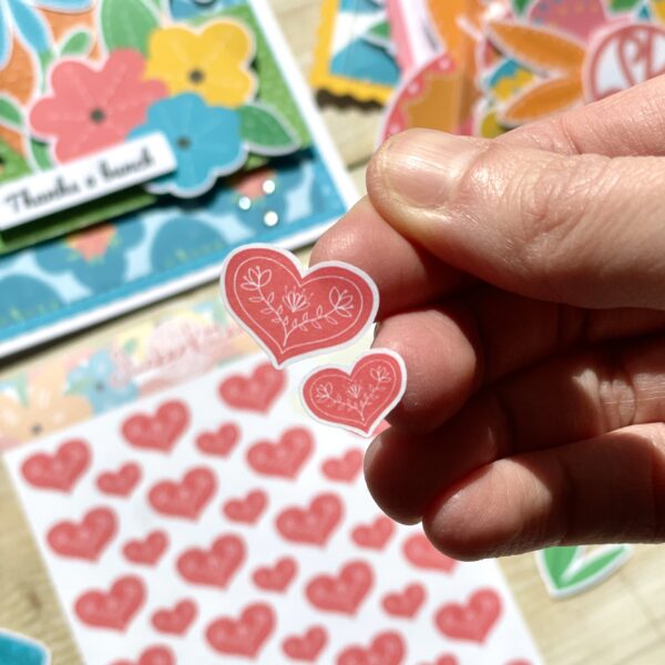 Folk heart stickers by StickerKitten UK