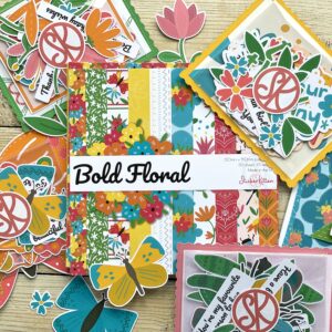 Bold Floral papercraft bundle by StickerKitten