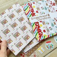 Gingerbread house patterned craft paper