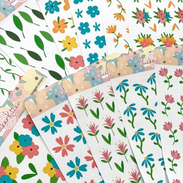 StickerKitten Bold Floral sticker bundle