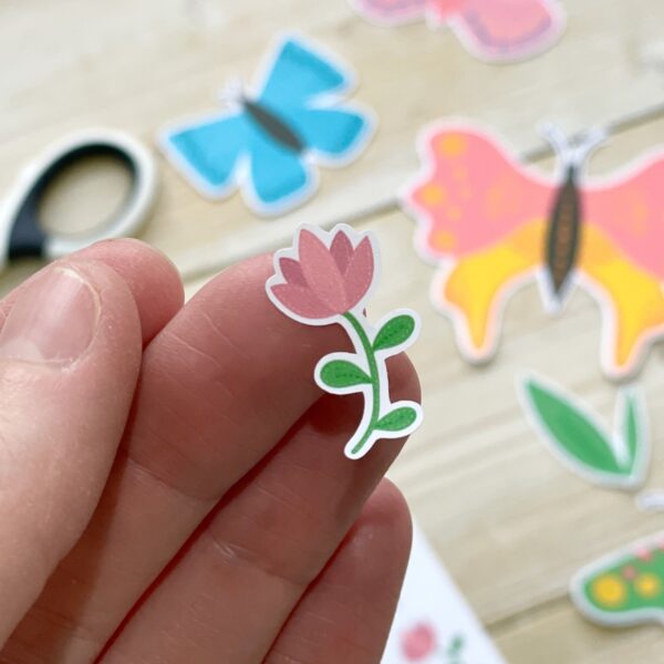 Close up of pink tulip sticker by StickerKitten