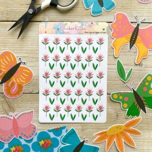 Tropical Flower Stickers