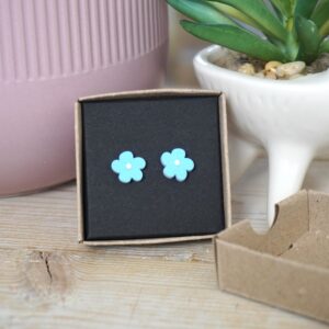 Cute Blue Flower Earrings