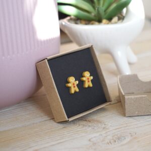 Gingerbread Stud Earrings