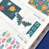 Moth stickers planner page