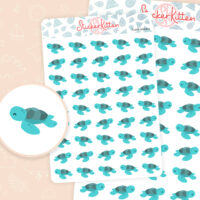 Turtle stickers by StickerKitten UK